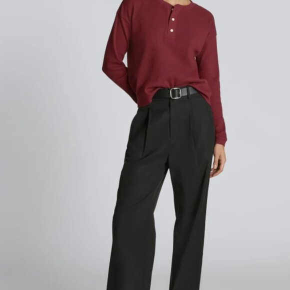 The Organic Cotton Waffle Henley - Picture 3 of 4